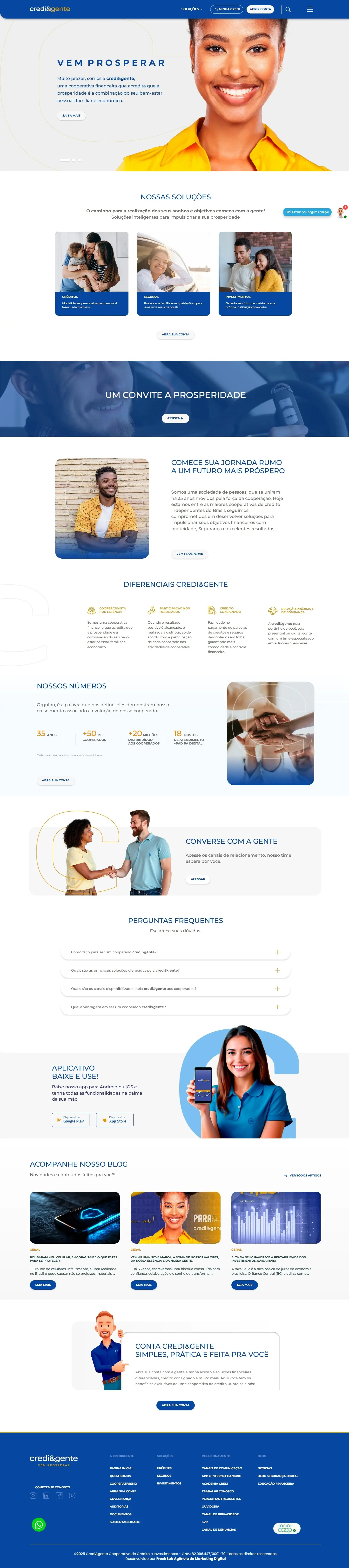 site - credigente | Bruno Francisco